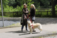 Alsdorf abseits aller Straßen, Broichbachtal, Foto-Nr. 42, 18.05.2009<br />Ein Spaziergang durchs Broichbachtal<br />Hund mit Handytasche? Was es nicht alles gibt! Nein dort sind Tüten drin, um die Hundescheiße zu entfernen. Vorbildlich - Danke