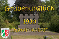 Gedenkstätten, Grubenunglück 1930 - Nordfriedhof, Foto-Nr. 2, 04.06.2011<br />Offizielles Denkmal der Stadt Alsdorf|50.88777778,6.14922222