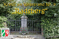 Kreuze am Wegesrand, 09. &quot;Radsberg&quot;, Foto-Nr. 2, 14.08.2010<br />Offizielles Denkmal der Stadt Alsdorf|50.85257531,6.13655626997