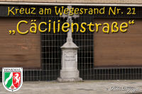 Kreuze am Wegesrand, 21. &quot;Cäcilienstraße&quot;, Foto-Nr. 2, 02.06.2011<br />Offizielles Denkmal der Stadt Alsdorf|50.8783135397,6.1664628997