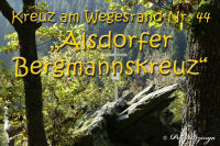Kreuze am Wegesrand, 44. &quot;Alsdorfer Bergmannskreuz&quot;, Foto-Nr. 2, 24.10.2011|50.56808333,6.29361111