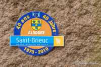 Sehenswürdigkeiten, Granitsteine aus Saint-Brieuc, Foto-Nr. 8, 06.07.2011<br />Zur 40-Jahrfeier der Städtepartnerschaft wurde eine weitere Plakette angebracht.|50.87361667,6.1644472199